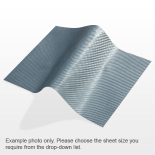 Flexible Silver Carbon Fibre Sheet