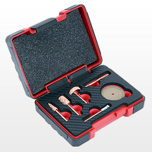 Perma-Grit Set of 4 Rotary Tools in a Case KT6